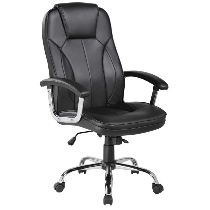 VELCO Pro Systems ΚΑΡΕΚΛΑ ΓΡΑΦΕΙΟΥ ΜΑΥΡΗ -ΔΙΑΣΤΑΣΕΙΣ: 63x69x110/118cm- ΕΠΙΦΑΝΕΙΑ PU - PVC - 66-23614 - Καρέκλες γραφείου