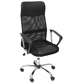 VELCO Pro Systems ΚΑΡΕΚΛΑ ΓΡΑΦΕΙΟΥ ΜΑΥΡΗ- ΔΙΑΣΤΑΣΕΙΣ: 60x60x109/118 cm- ΕΠΙΦΑΝΕΙΑ ΔΙΑΤΡΗΤΟ - PVC - 66-18658-1