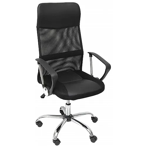 VELCO Pro Systems ΚΑΡΕΚΛΑ ΓΡΑΦΕΙΟΥ ΜΑΥΡΗ- ΔΙΑΣΤΑΣΕΙΣ: 60x60x109/118 cm- ΕΠΙΦΑΝΕΙΑ ΔΙΑΤΡΗΤΟ - PVC - 66-18658-1
