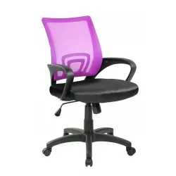 VELCO Pro Systems ΚΑΡΕΚΛΑ ΓΡΑΦΕΙΟΥ ΠΑΙΔΙΚΗ ΜΩΒ -ΜΑΥΡΗ - ΔΙΑΣΤΑΣΕΙΣ 55x49x86/96cm - ΕΠΙΦΑΝΕΙΑ: ΔΙΑΤΡΗΤΟ - PVC - 66-33651