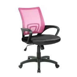 VELCO Pro Systems ΚΑΡΕΚΛΑ ΓΡΑΦΕΙΟΥ ΠΑΙΔΙΚΗ ΡΟΖ -ΜΑΥΡΗ - ΔΙΑΣΤΑΣΕΙΣ 55x49x86/96cm - ΕΠΙΦΑΝΕΙΑ: ΔΙΑΤΡΗΤΟ - PVC - 66-33668