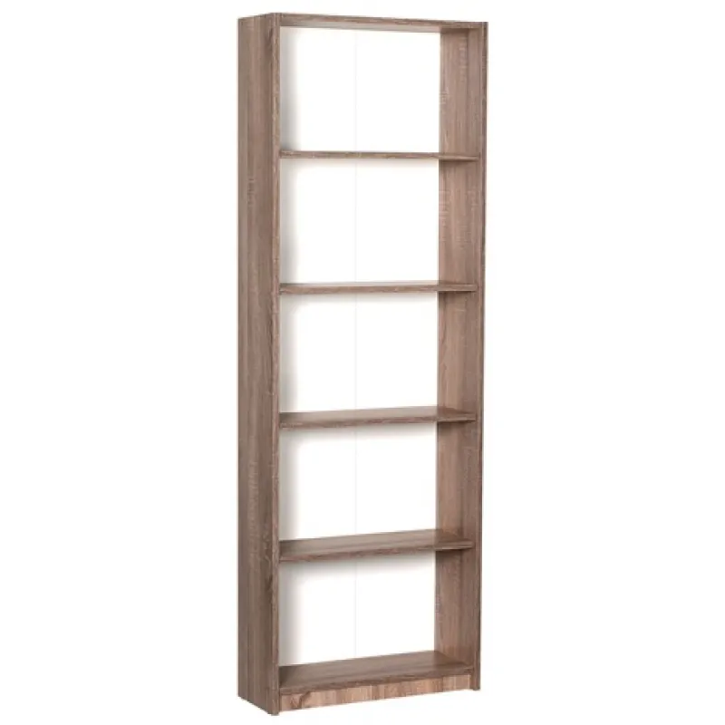 ΡΑΦΙΕΡΑ ΜΕ ΠΕΝΤΕ ΡΑΦΙΑ 58x23x170 εκ LATTE - 622-9463-32 - Βιβλιοθήκες γραφείου