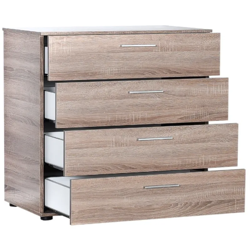 ΣΥΡΤΑΡΙΕΡΑ ΜΕ ΤΕΣΣΕΡΑ ΣΥΡΤΑΡΙΑ  73x44x96 εκ. LATTE - 652-7154-32 - Συρταριέρες - Τουαλέτες