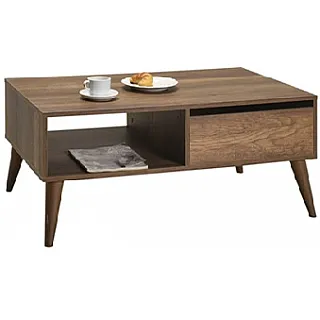 Τραπέζι σαλονιού με συρτάρι 110x65x42 εκ OSLO WALNUT - 681-6866-37