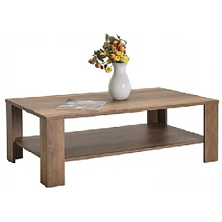 Τραπέζι σαλονιού με ράφι 110x65x42 εκ OSLO WALNUT - 681-6088-37