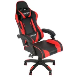 VELCO Pro Systems ΚΑΡΕΚΛΑ ΓΡΑΦΕΙΟΥ GAMING -ΜΑΥΡΗ-ΚΟΚΚΙΝΗ- ΕΠΙΦΑΝΕΙΑ PVC - 66-37024