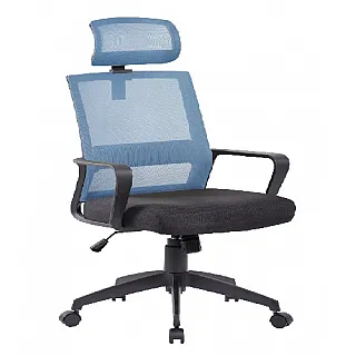 VELCO Pro Systems ΚΑΡΕΚΛΑ ΓΡΑΦΕΙΟΥ ΜΑΥΡΗ-ΜΠΛΕ-ΔΙΑΣΤΑΣΕΙΣ: 61.5x97x114/123.5cm - 66-37802