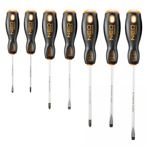 NEO TOOLS Κατσαβίδια μαγνητικά σετ 7τεμ 04-206
