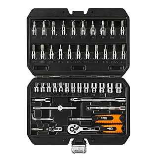 NEO TOOLS Σετ καστάνια - καρυδάκια 1/4  46 τεμ. 08-660