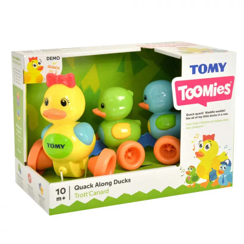 Tomy Toomies Βρεφικό Παιχνίδι Παπάκια Στη Σειρά Για 10+ Μηνών