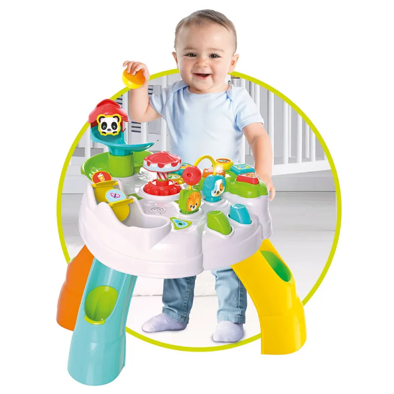 Baby Clementoni Play For Future Βρεφικό Εκπαιδευτικό Τραπέζι Πάρκο Διασκέδασης Για 12+ Μηνών