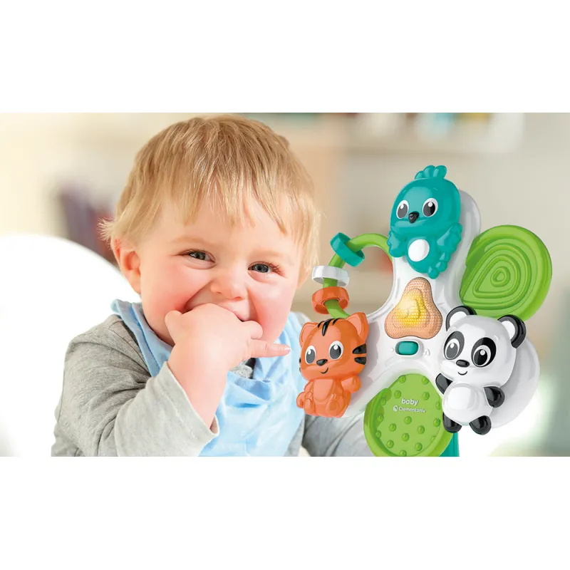 Baby Clementoni Βρεφικό Παιχνίδι Ζωάκια Στο Καρουζέλ Για 6-36 Μηνών