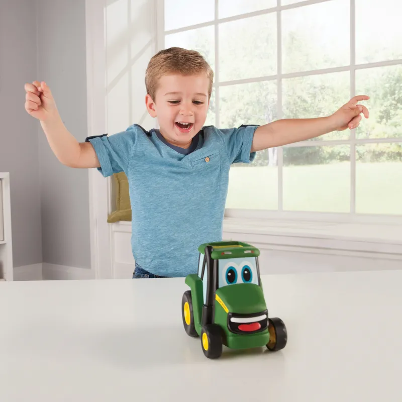 John Deere Παιδικό Παιχνίδι Τρακτεράκι Τζόνι Push & Roll Για 18+ Μηνών