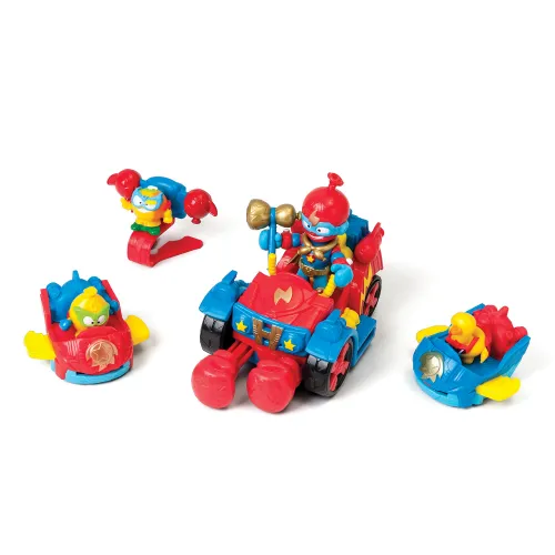 Superthings Μικροπλάσματα Σετ Οχήματα Με 4 Φιγούρες Ballon Boxer Για 3+ Χρονών