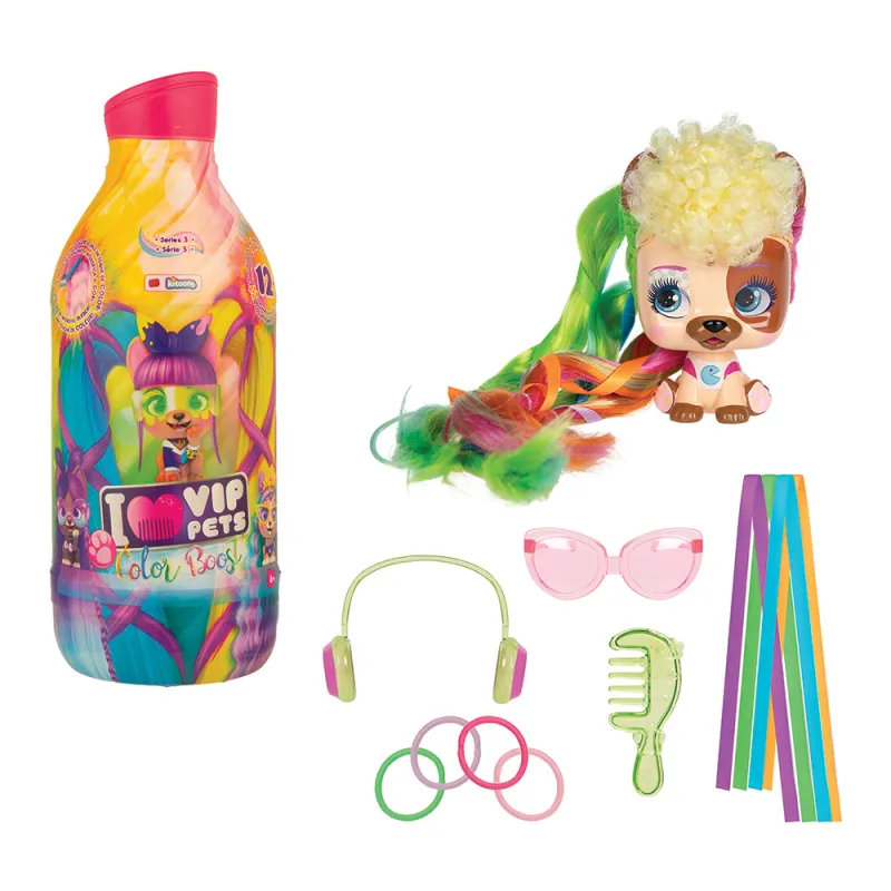 VIP Pets Σειρά 2 Color Boost Συλλεκτική Κούκλα με Απίστευτα Μακριά Μαλλιά