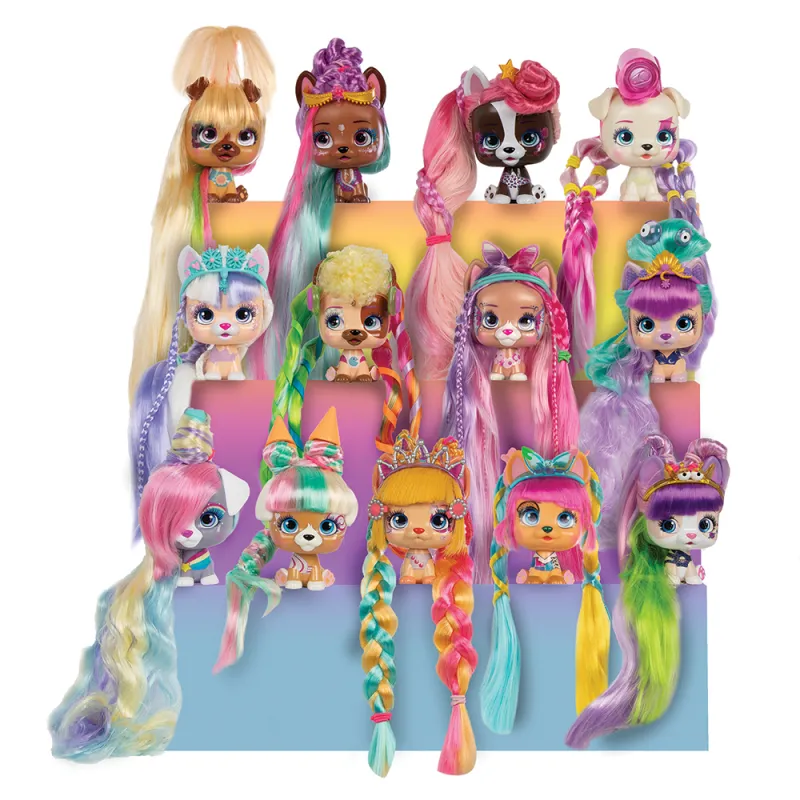 VIP Pets Σειρά 2 Color Boost Συλλεκτική Κούκλα με Απίστευτα Μακριά Μαλλιά