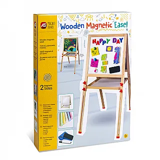 AS Magnet Box Ξύλινος Μαγνητικός Επιδαπέδιος Πίνακας 2 Όψεων Για 3+ Χρονών