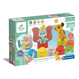 Soft Clemmy Σετ Παιχνιδιού Simba & Dumbo Για 6-36 Μηνών