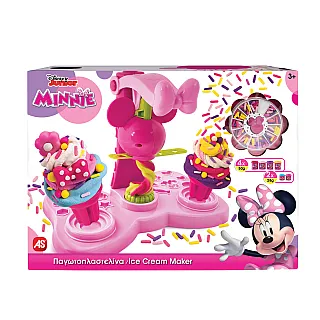 AS Πλαστελίνη Disney Minnie Παγωτοπλαστελίνα Με 6 Βαζάκια-Καπάκια Καλουπάκια 256g & Sprinkles Για 3+
