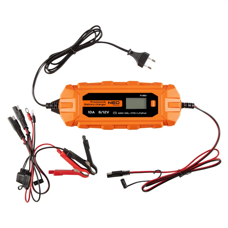 NEO TOOLS Φορτιστής - Συντηρητής μπαταριών αυτόματος 6/12V-10A 11-893 - Φορτιστές - Συντηρητές
