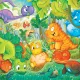 Clementoni Παιδικό Παζλ Maxi Super Color Dinos Happy Oasis 24 τμχ