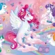 Clementoni Παιδικό Παζλ Maxi Super Color Jolly Unicorns 24 τμχ