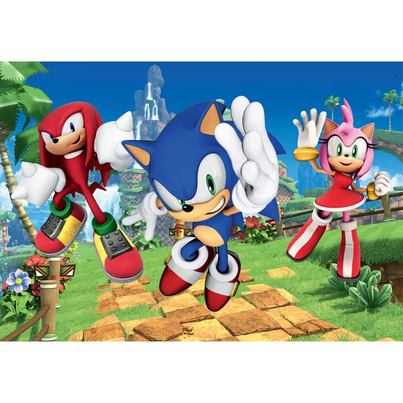 Clementoni Παιδικό Παζλ Maxi Super Color Sonic The Hedgehog 104 τμχ