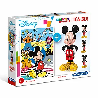 Clementoni Παιδικό Παζλ 3D Mickey Mouse 104 τμχ