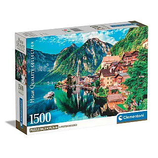 Clementoni Παζλ High Quality Collection Χάλστατ 1500 τμχ - Compact Box