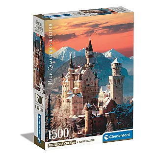 Clementoni Παζλ High Quality Collection Κάστρο 1500 τμχ - Compact Box