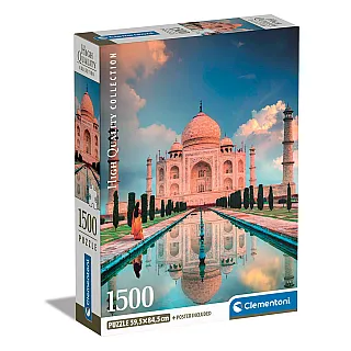 Clementoni Παζλ High Quality Collection Ταζ Μαχάλ 1500 τμχ - Compact Box