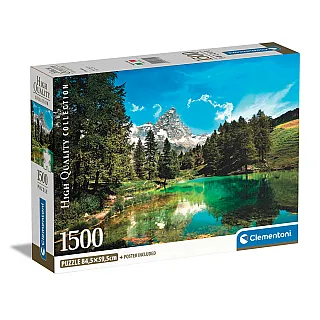 Clementoni Παζλ High Quality Collection Γαλάζια Λίμνη 1500 τμχ - Compact Box