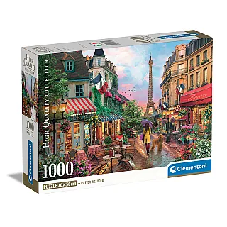 Clementoni Παζλ High Quality Collection Flowers In Paris 1000 τμχ - Compact Box