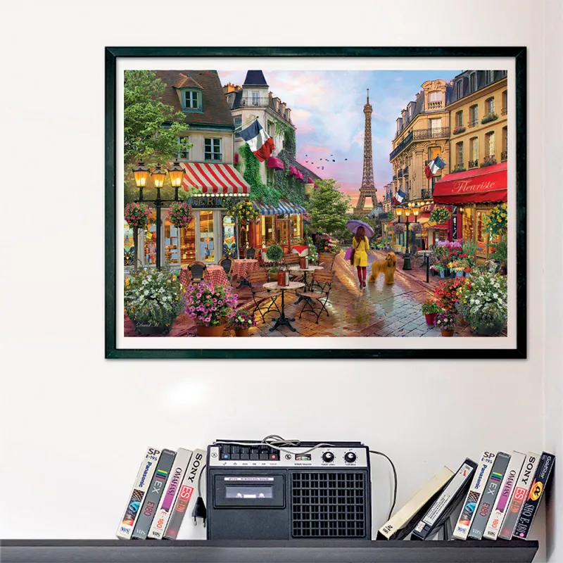 Clementoni Παζλ High Quality Collection Flowers In Paris 1000 τμχ - Compact Box