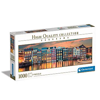 Clementoni Παζλ Panorama High Quality Collection Λαμπερό Άμστερνταμ 1000 τμχ