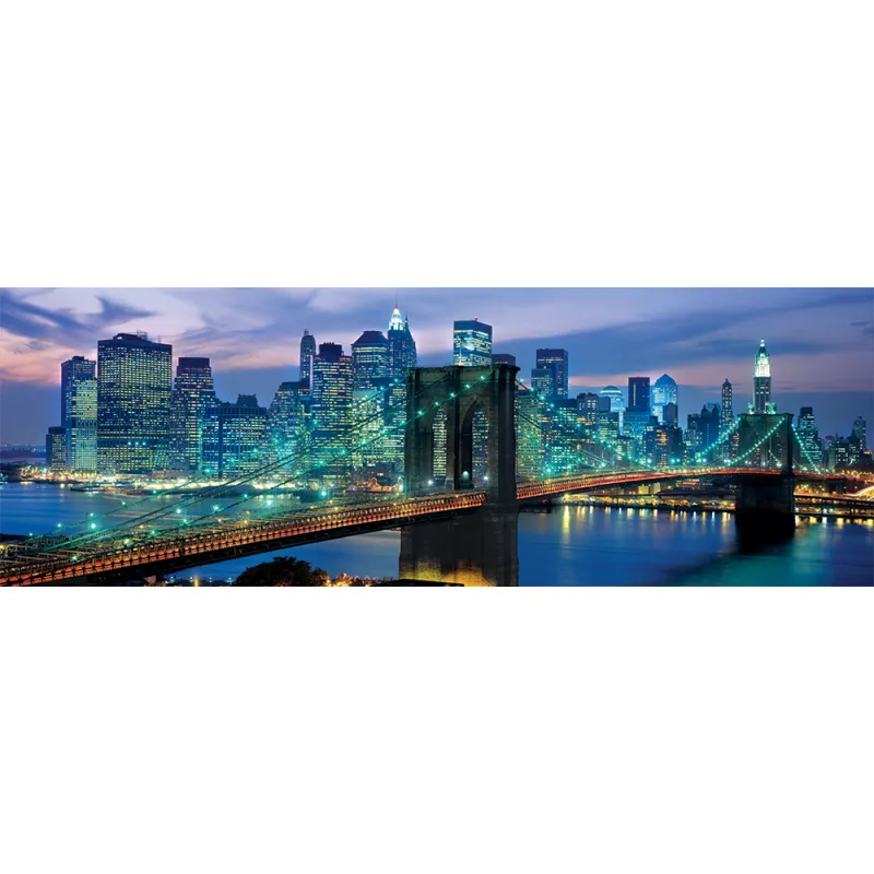 Clementoni Παζλ Panorama High Quality Collection Νέα Υόρκη Γέφυρα Brooklyn 1000 τμχ - Compact Box