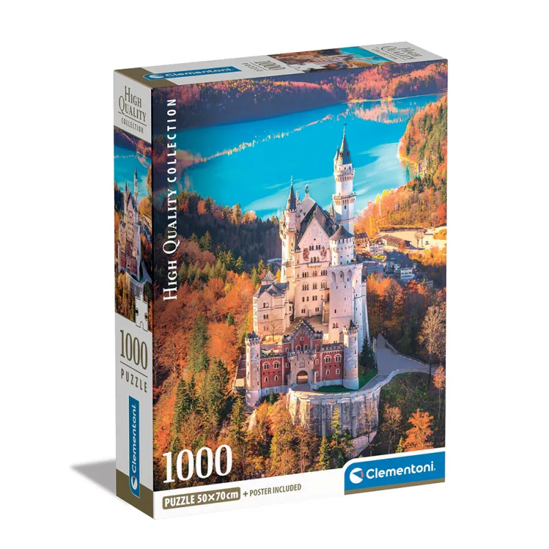 Clementoni Παζλ High Quality Collection Neuschwanstein 1000 τμχ - Compact Box