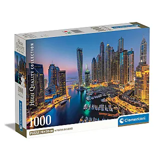 Clementoni Παζλ High Quality Collection Ντουμπάι 1000 τμχ - Compact Box