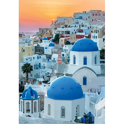 Clementoni Παζλ High Quality Collection Σαντορίνη 1000 τμχ - Compact Box