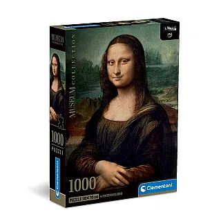 Clementoni Παζλ Museum Collection Leonardo Da Vinci: Μόνα Λίζα 1000 τμχ - Compact Box