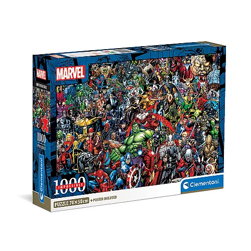 Clementoni Παζλ Impossible Marvel 1000 τμχ - Compact Box