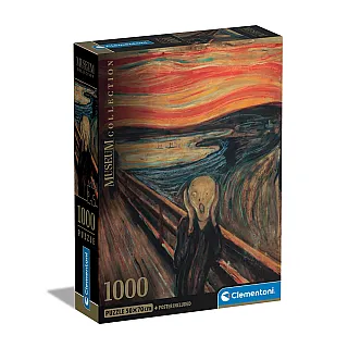 Clementoni Παζλ Museum Collection Munch: Η Κραυγή 1000 τμχ - Compact Box