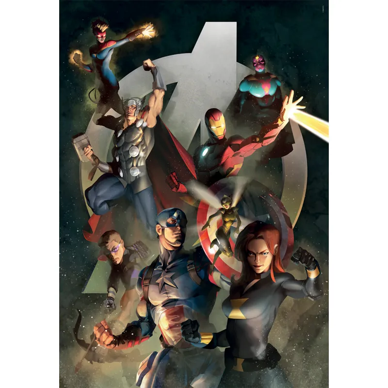 Clementoni Παζλ High Quality Collection Marvel The Avengers 1000 τμχ - Compact Box