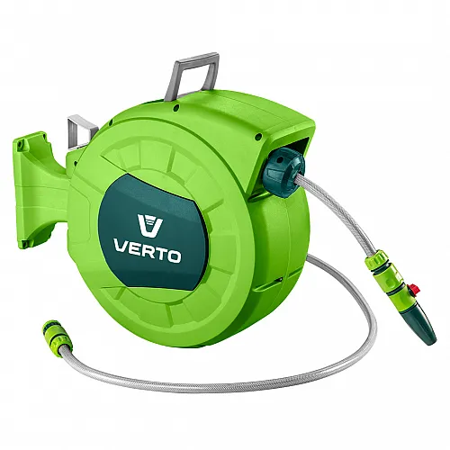 VERTO Καρούλι αυτόματο με λάστιχο 20m 15G891
