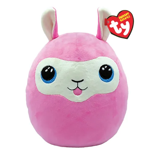 TY Squishy Beanies Lana Λάμα Ροζ 38εκ