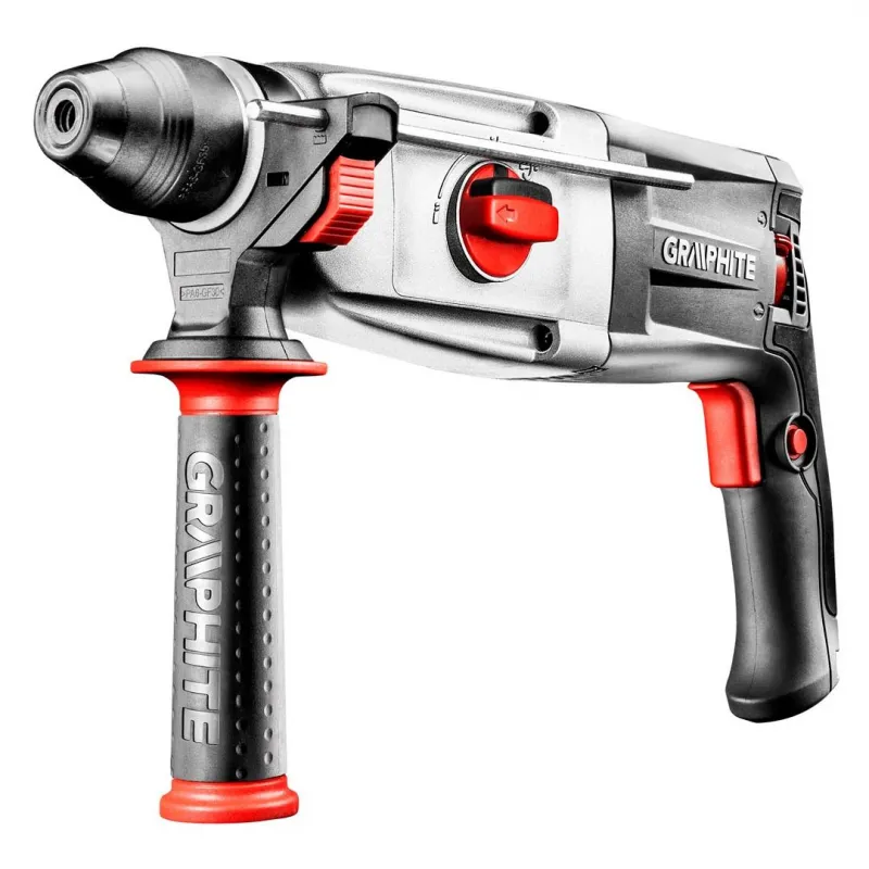 GRAPHITE Πιστολέτο 3.2J 800W SDS Plus με βαλίτσα και επιπλέον τσόκ με κλειδί 58G529 - Κρουστικά Πιστολέτα