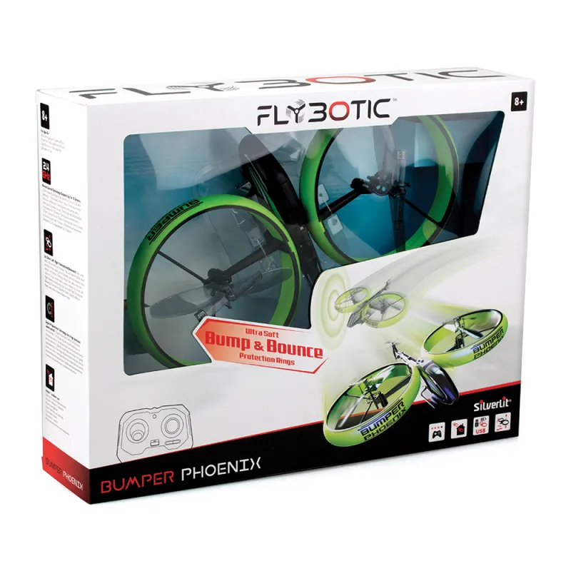 Silverlit Flybotic Bumper Phoenix Τηλεκατευθυνόμενο Ελικόπτερο Για 8+ Χρονών