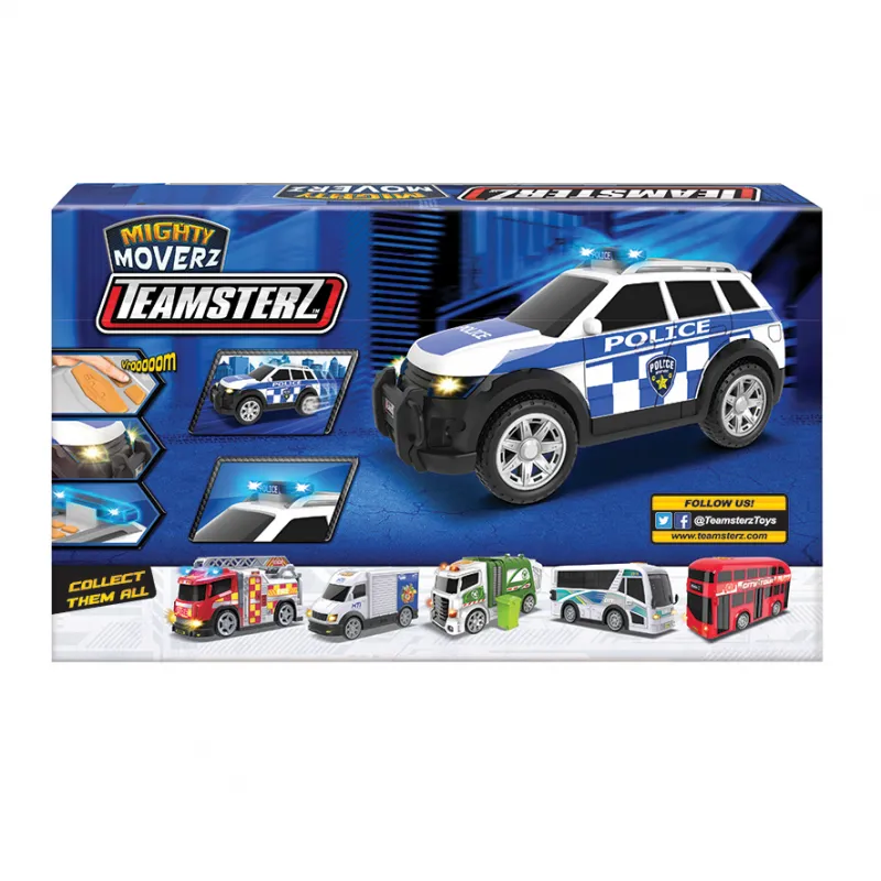 Teamsterz Mighty Moverz Αστυνομικό Όχημα 4x4 με Κίνηση, Φώτα και Ήχους  Για 3+ Χρονών
