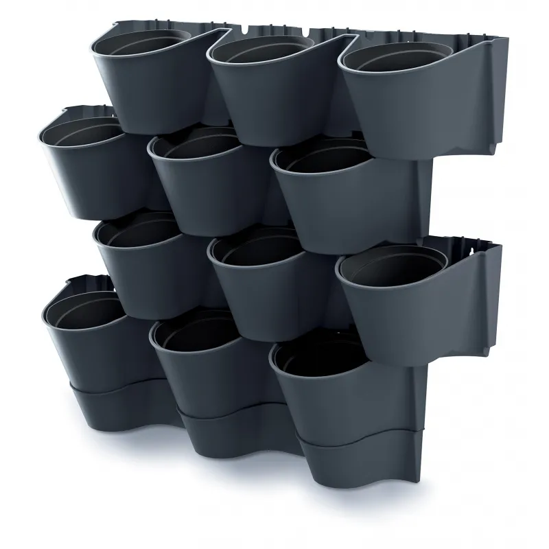 PROSPERPLAST Γλαστράκια Βοτάνων Cascade Wall 12 θέσεων IO2W600W-S433 - Γλάστρες - Πιατάκια