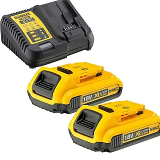 DEWALT XR Li-Ion Σετ φορτιστής και 2 μπαταρίες 18V 2.0Ah DCB115D2
